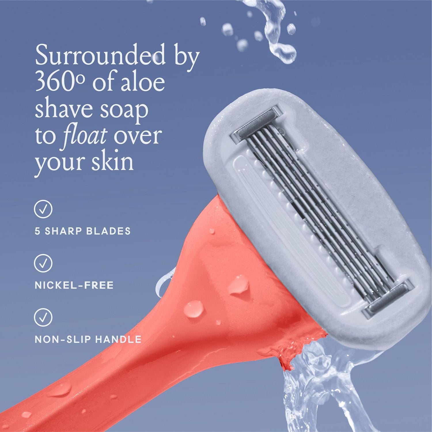 Billie Women’s Razor Starter Kit – Coral