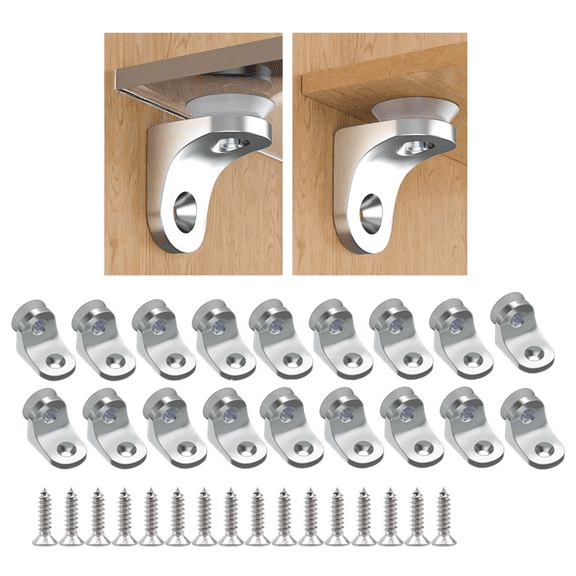 20Pcs Shelf Support Peg Shelf Pins Kit Bracket Shelf Holder Replacement Peg for Support Cabinet Shelf Kitchen Furniture Book Shelves Holder Locking Pins-No Drilling