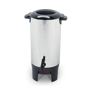 Zulay Commercial Coffee Urn - 100 Cup Stainless Steel Hot Water Dispenser -  BPA-Free Commercial Coffee Maker - Hot Water Urn for Catering - Easy Two