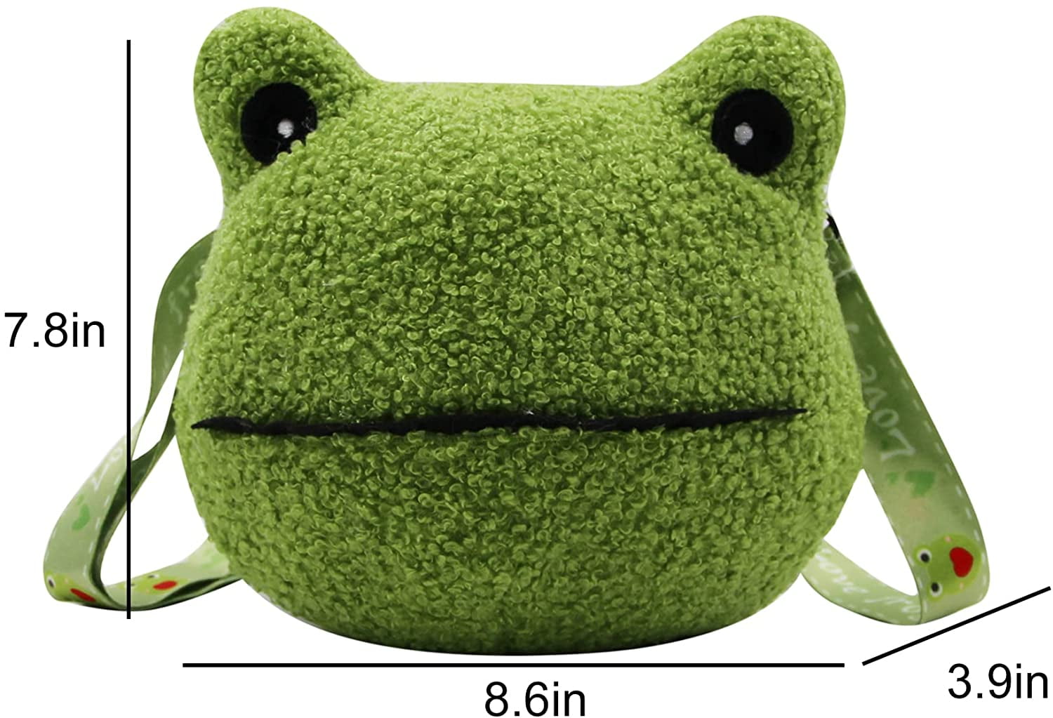 Buy Green Frog Baby Bag Stuffed Soft Plush Toy Online at Lowest