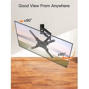 HOMOUNT Full Motion TV Wall Mount for Most 26-60 Inch TVs, Swivel and Tilt TV Mount with Single Stud, Wall Mount Bracket Max VESA 400x400mm, 77 lbs