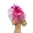 thumbnail image 4 of Chapeau de Cocktail pour Femmes Sinamay Fascinator Mariage Église Kentucky Derby Robe, 4 of 7