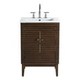 thumbnail image 4 of Ledger 24" Bathroom Vanity Walnut White EEI-5114-WAL-WHI, 4 of 9