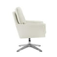 thumbnail image 6 of Linon Marion Swivel Accent Chair White White, 6 of 19