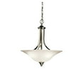 thumbnail image 2 of Kichler Dover 17 3/4" Wide 3-Light Brushed Nickel White Glass Pendant, 2 of 2