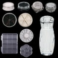 thumbnail image 1 of Boîte de Rangement pour Bijoux 1/5/10 Pcs, Plastique, Petit Rectangle Rond, Perles Multifonctionnelles, Boucles d'Oreilles, Clous d'Oreilles, Accessoires de Nail Art, Conteneur Organisateur, 1 of 8