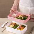 thumbnail image 4 of YIMWNYI Lunch Bento Boîte à 1600ml Étanche Micro-Ondable Récipient de Préparation de Repas Multi-Compartiments Facile à Transporter, Récipient à Lunch en Plastique de Qualité Alimentaire pour Adultes, 4 of 6