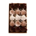 thumbnail image 2 of Eolstice Velvet Fabric Christmas Ball Ornaments, 15 Pieces Set, Decorative Hanging Pendant for Christmas Tree, Holiday Party Home Decor, 2 of 6