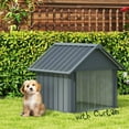 thumbnail image 2 of MELLCOM Outdoor Dog House, Weatherproof Puppy Shelter, Dog Tent, for Medium Small Dogs, Anti-Chewing Iron Frame, 2 of 6