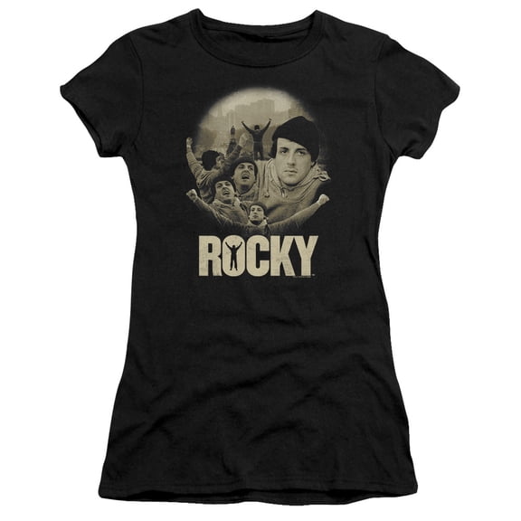 Rocky Feeling Strong Junior Women's T-Shirt Sheer Black