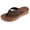 Black/Tan, variant on Women’s Aztec Knit Flip Flops, Cushioned Thong Sandals with Soft Toe Post, Lightweight Non-Slip Comfort Sandals, Casual Summer Flip Flops for Women.