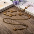 thumbnail image 4 of Scarlet Darkness Chain Belt for Women Metal Waist Chain Belt Concho Boho Western Belt, 4 of 7