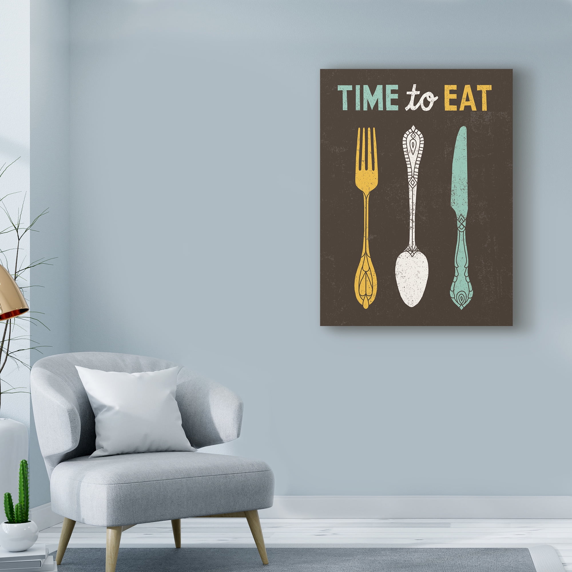 Trademark Fine Art 'Retro Diner Time to Eat' Canvas Art by Michael Mullan