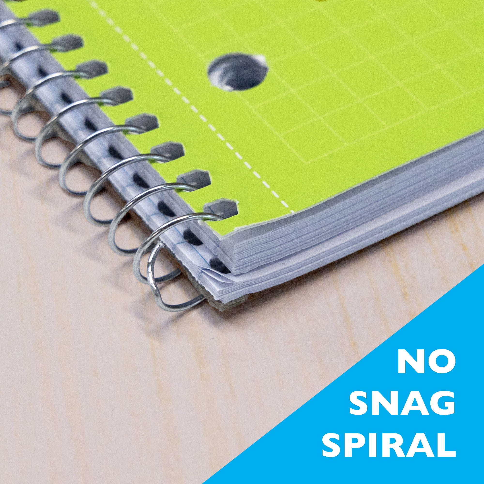 BAZIC Graph Quad-Ruled 4-1" Spiral Notebook 100 Sheet, 24-Pack