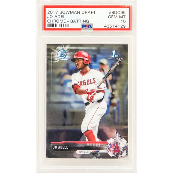 Jo Adell (Los Angeles Angels) 2017 Bowman Chrome Baseball #BDC95 RC Rookie Card - PSA 10 GEM MINT