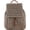 Grey, variant on Women Medium Straw Handmade Woven Backpack Flap Drawstring Shoulders Bag Beach Daypack
