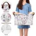thumbnail image 5 of Yayeee Foldable Storage Basket for Shelves Waterproof Cloth Bins with Handles, Purple Wildflowers, 5 of 7