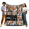 thumbnail image 3 of Picture Blankets Customized, 10 Photos Customized Blanket, Custom Picture Blankets, Gifts for Sister Dad Mom Daughter Son Blankets, 3 of 5