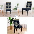 thumbnail image 2 of Aztecs Dining Chair Cover Set of 4,Southwest Geometric Tribal Patterns Boho Ethnic Stretch Chair Protectors Slipcover,Spandex Kitchen Chair Seat Back Cushion Slip Cover for Dining Room,Party,Hotel, 2 of 6
