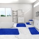 thumbnail image 1 of Juego de 5 alfombras de baño de color liso, universales, suaves, de pelo largo, con absorción de agua, antideslizantes, gruesas, lavables a máquina, fáciles de secar, de colores oscuros., 1 of 7