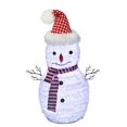 thumbnail image 3 of Muñeco de nieve de mesa iluminado en blanco frío de 60 cm de alto, decoración interior para Navidad, 3 of 5