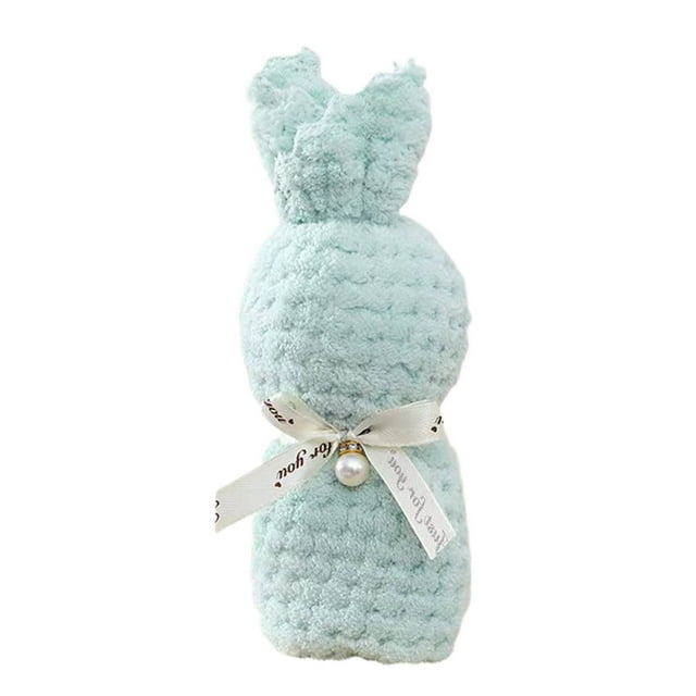 Bwiyojiz Cotton Bunny Accompaniment Return Gift Pineapple Warp Knit Towel, Gifts for Her