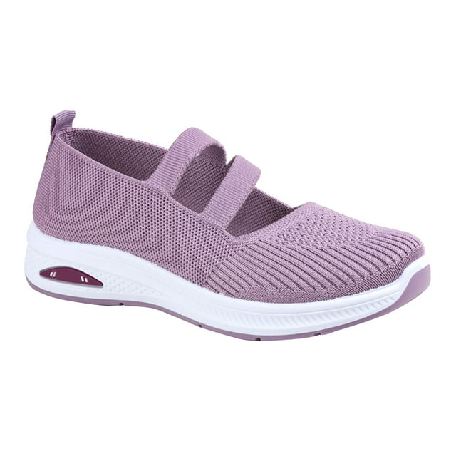 WEAIXIMIUNG Espadrilles pour Femmes Taille 10.5 Largeur Grand Chaussures pour Femmes à Enfiler Travail Non Espadrilles Chaussures de Marche