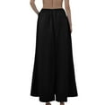 thumbnail image 6 of Evdexr Maxi Linen Skirts for Women Flared Tummy Control Polyester Ankle-Length Dress Boho Plus Size Mermaid Skirt Summer Drawstring Skirts with Pockets Black XL, 6 of 7