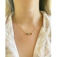 thumbnail image 3 of Rainbow Princess Bar Necklace in 14k Yellow Gold Plated | 18k Gold Plated Gemstone Bar Necklace | New Arrival jewelry | Best for gifting, Trending pendant, 3 of 3