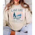 thumbnail image 6 of Lake Life Social Club Sweatshirt for Women & Kids Cozy Lake House Crewneck Pullover Sand Sweatshirt Adult Large, 6 of 7