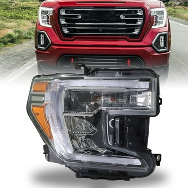 For 2019-2021 GMC Sierra 1500 w/DRL Halogen Headlight Passenger Side Headlamp