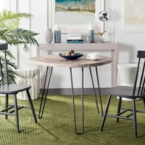 SAFAVIEH Mindy Wood Top Dining Table, Grey/White Wash