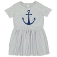 thumbnail image 3 of Inktastic Anchor Nautical Girls Toddler Dress, 3 of 5