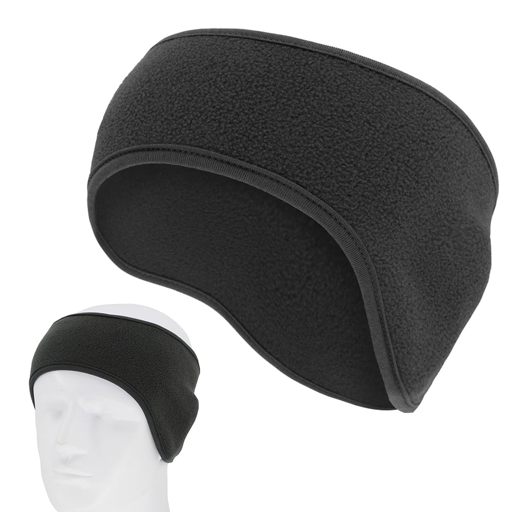 Sports Tech Softshell Headband Breathable Ski Bike Running Unisex Black Earmuff