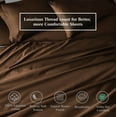 thumbnail image 3 of Superior Egyptian Cotton Solid Pillowcase Set, Standard, Chocolate, 3 of 5