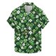 thumbnail image 1 of Camuflaje de los Hombres Impresa Camisa de Solapa, Moda de Manga Corta con Tejido Elástico para la Playa Casual Y el Uso de la Fiesta, Blusa Elástica Suave, 1 of 9