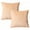Beige, variant on AUQ 2Pcs Decorative Pillow Covers Smooth Zipper Pillow Covers 20X20 Easy Cleaning Pillow Covers Style1