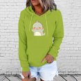 thumbnail image 2 of Sudadera para mujer Sudaderas con cuello redondo Moda Casual Impreso Blusa de manga larga Bolsillo Pullover Tops Sudaderas con capucha Odeerbi ODB-5, 2 of 7