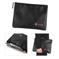 thumbnail image 4 of CUITING Fireproof Document Bag Silicone Coated Fiberglass Money Bag Pouch Holder Water Fire Resistant with Zipper Closure Storage for File Jewelry Valuables  Small Size, 4 of 6