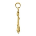 thumbnail image 2 of FB Jewels 10K Yellow Gold 3D Anchor with Rope Pendant, 2 of 3