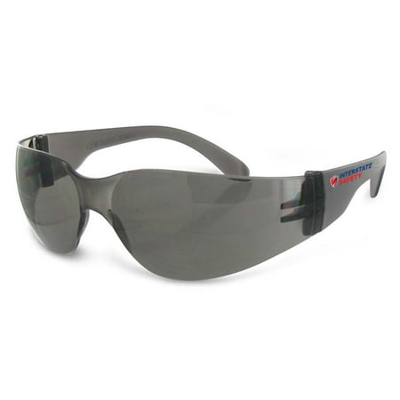 

Interstate Safety 40252 Polycarbonate Impact Resistant Safety Glasses Smoke Frame and Lens