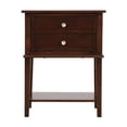 thumbnail image 3 of Maklaine Contemporary Engineered Wood 2 Drawer Nightstand in Cappuccino, 3 of 7