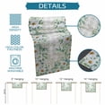 thumbnail image 6 of Eucalyptus Leaves Table Runner 108 Inches Long Farmhouse Dress Scarves, Spring Daily Flowers Plants Gray Plaid Dining Tablerunner for Coffee Table/Kitchen Island/Party Décor, 13" x 108", 6 of 8