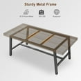thumbnail image 2 of Modern Industrial Dining Table for 6-8 – Rectangular Wooden Table – Heavy-Duty Metal Legs – Rustic Design – Easy Assembly – Perfect for Kitchen, Dining Room, Apartment, 2 of 50