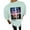 A-Light Green, variant on Luwomo Mens T Shirts Graphic Print Summer Short Sleeve Retro Boys Tee Crew Neck Large Size Male Clothes