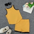 thumbnail image 6 of Cathalem Swimsuits for Teen Girls Girls Tankinis Two Pieces Swimsuits Hawaiian Beach Sport Bathing Suit Set (Yellow,3-4 Years), 6 of 6