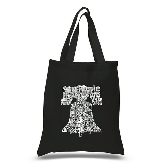 LA Pop Art Small Word Art Small Tote Bag - Liberty Bell