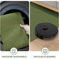 thumbnail image 6 of iOhouze Runner Rug for Hallways 2x8 ft Washable Hall Carpet Runner Rubber Backed Kitchen Runner Olive Green/Earthy Green Cotton Entryway Runner Rugs Floor Runners for Indoor Hallway Bedroom Kitchen, 6 of 8