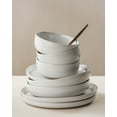 thumbnail image 6 of Famiware Plates and Bowls Set, 12 Piece Stoneware Dinnerware Sets, White, 6 of 8