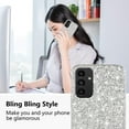 thumbnail image 2 of Compatible with Samsung S24 Plus Case Glitter Shockproof, Phone Samsung Galaxy S24 Plus Case Bling Sparkly TPU and PC Silicone Shiny Girl Women Thin Protective Cover (Silver), 2 of 14